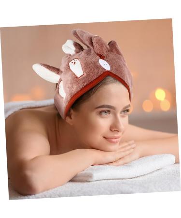 NUSITOU 1pc Coral Fleece Dry Hair Hat Shower Cap for Hair Drying Wraps Fast Drying Hat Cute Nail Files Bath Dryer Hat Sea Nail Art Charm Hijab Child Pink Turban Super Absorbent Pink 64x24x0.8cm - Buy Online on GoSupps.com