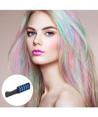 10 Colors Temporary Hair Chalk for Kids - Washable Hair Chalk Comb Dye Makeup Set - Non-Sticky Bright Hair for DIY Parties & Cosplay - Buy Online on GoSupps.com