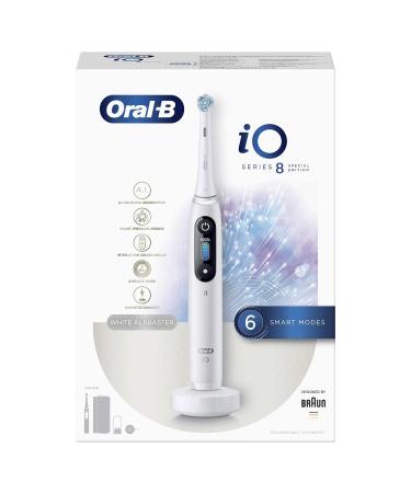 Oral-B iO 8 Electric Toothbrush 1 high-quality handle white color display. 1 brush 1 magnetic case
