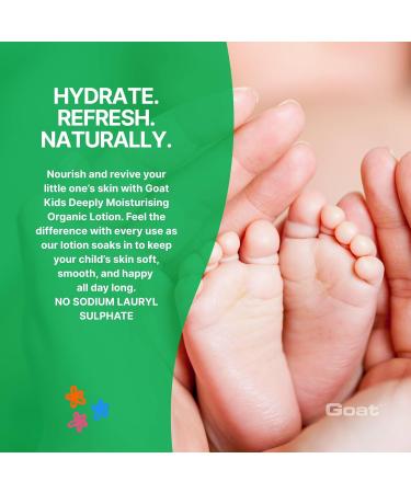 Goat Milk Kids Organic Moisturizing Lotion Restores and Maintains Skin's Natural Balance and Moisture 10.1 Fl oz (1 Pack) - Buy Online on GoSupps.com
