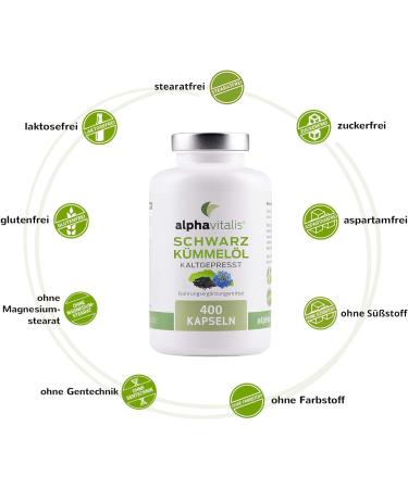 Premium Black Cumin Capsules - 1000mg Cold Pressed Oil with Vitamin E - 400 Count - High Dose Black Seed Oil Capsules for Optimal Health - Buy Online on GoSupps.com