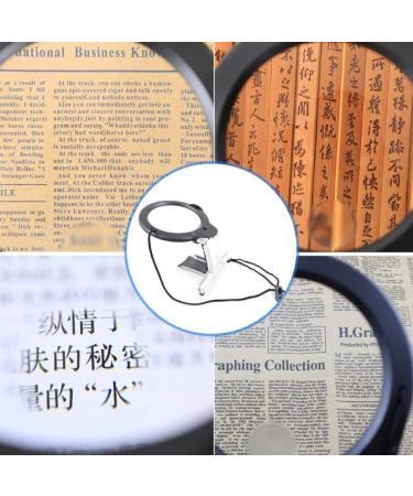 with Light 2LED Lights Magnifier for Reading Sewing Crafts Handcraft Desktop Neck Hanging Style Tool Better Life - Buy Online on GoSupps.com