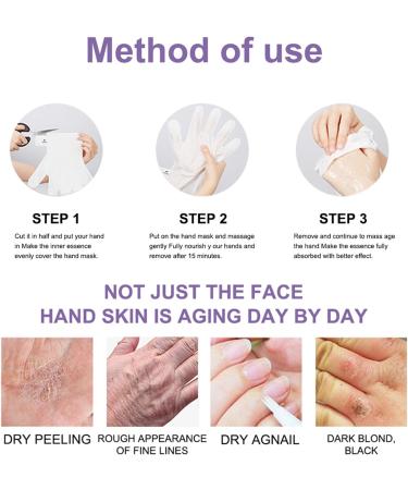 Hand Spa Mask 5 Pairs - Intense Moisturizing Hand Gloves for Dry, Cracked Hands - Skin Repair & Renewal Treatment - 5pcs - Buy Online on GoSupps.com