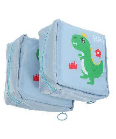 Healifty 2pcs Aunt's Towel Storage Bag Mini Sanitary Napkin Purse Period Pad Pouch Sanitary Napkin Storage Bag Makeup Bag for Travel Zip Lock Organizer Girly Decor Sanitary Pouch Period Bag