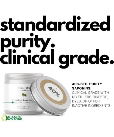 FOLIUS LABS Tribulus Terrestris 750mg - Concentrated Natural Whole Plant Extract - 120 Capsules - Buy Online on GoSupps.com