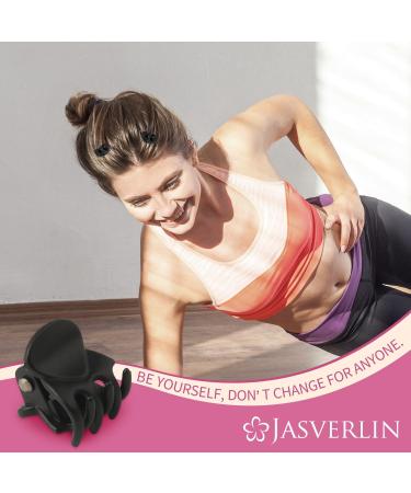 JASVERLIN Matte Black Small Hair Clips - 50pcs Mini Claw Clips for Fine Thin Hair Styling - Non-Slip Strong Grip Accessories for Women and Girls - Buy Online on GoSupps.com