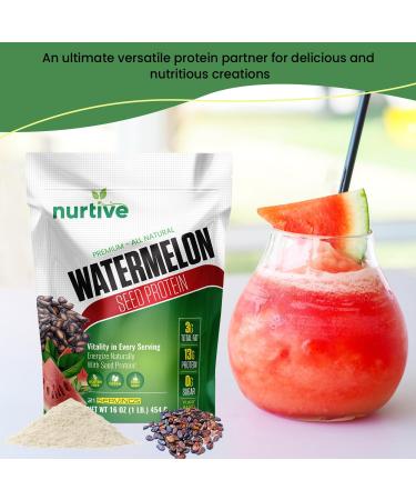 Watermelon Seed Protein Powder | Plant-Based Protein with Magnesium & Iron | 21 Servings for Post-Workout Recovery | Sustainable Nutrition - Buy Online on GoSupps.com