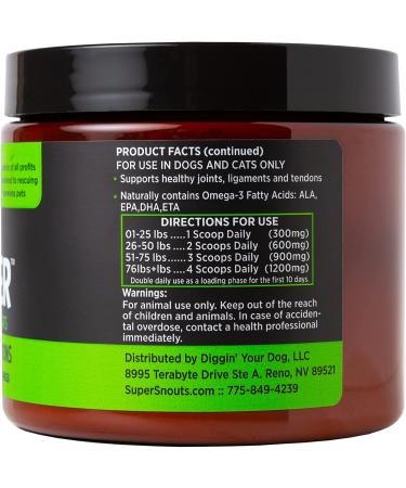 Super Snouts Joint Power Green Lipped Mussel Supplement for Dogs & Cats - 5.29 oz (Pack of 1) - Buy Online on GoSupps.com
