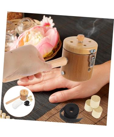JECOMPRIS Metal Stand Set for Moxibustion - 3 Handheld Devices Wooden Moxa Rod Burners & Holder | International Shipping - Buy Online on GoSupps.com
