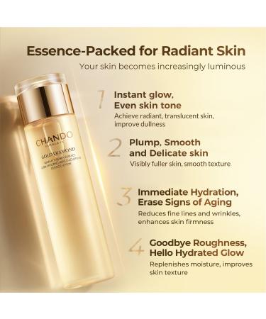 CHANDO HIMALAYA Gold Diamond Multi Anti-aging Cream (55g/1.94oz) - Gold Diamond Tightening Toner Serum 200ml/6.76oz Gift Set - Buy Online on GoSupps.com