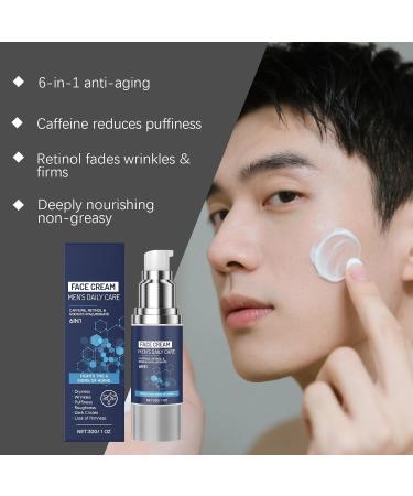 Men s Revitalizing Face Cream - Anti-Aging Moisturizer For Dry Skin Reduces Wrinkles Dark Circles & Puffiness Multi-Benefit Hydration Fall/Winter Skincare - Buy Online on GoSupps.com