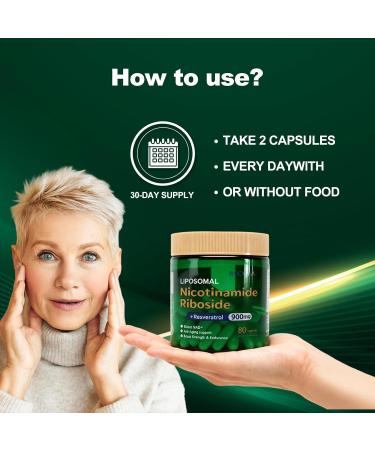 ROCXIIXA NAD+ Supplement - Nicotinamide Riboside 900 Mg Supplement for Men and Women Liposomal Nicotinamide Riboside Resveratrol for Focus Boost - 80 Capsules - Buy Online on GoSupps.com