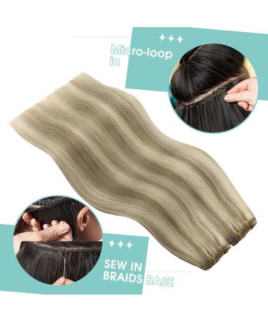 Youngsee Real Hair Tressen Extensions - 50cm Blond & Brown Weaving Hair Extensions 100g #p8a/60 - Premium Quality - Buy Online on GoSupps.com