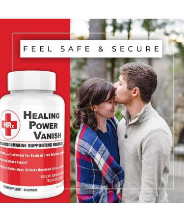 Vanish HPV Support Supplements - Shiitake Mushroom & Red Marine Algae - Immune System Booster - 60 Capsules - Buy Online on GoSupps.com