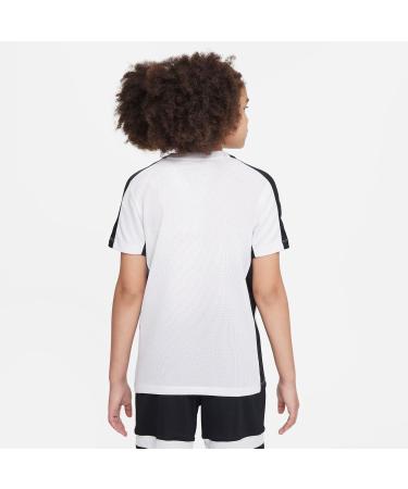 Nike Unisex Kids' Y NK Df Acd23 Short-Sleeve Soccer Top 170 - White/Black | Shop Internationally - Buy Online on GoSupps.com