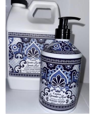 Home and Body Company Lavender Azul Hand Soap Set 22 Ounce Soap with a 64 Ounce Refill Bottle Lavender