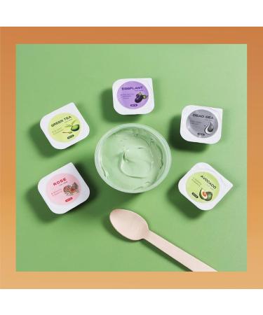 Premium Natural Mineral Clay Mask Set - 30 Capsules | Rose Dead Sea Green Tea Avocado | Travel-Friendly Facial & Skin Care for Men & Women - Buy Online on GoSupps.com
