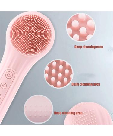 Lumiglow Facial Cleanser Electric Facial Cleansing Brush Lumiglow Electric Face Washer Waterproof Rechargeable Silicone Face Washer IPX7 Waterproof Purple - Buy Online on GoSupps.com