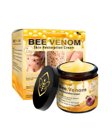 Bee Venom Skin Treatment Cream Moisturizing Firming Wrinkle Removal Anti-Aging Bee Venom Skin Restoration Comprehensive Cream. (1 Pcs) 1Pcs 2.12 Fl Oz (Pack of 1)