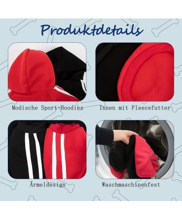 Ranypet 2-Piece Large Dog Hoodies | Warm Pet Sweater for Medium & Large Dogs (7XL Chest 78cm Back 62cm) - Cozy Dog Clothing - Buy Online on GoSupps.com