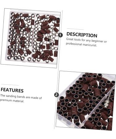 PLAFOPE 1 Box Boxed Manicure Circle Professional Nail Drill Nail Sanding Ring Portable Nail Drill Ring Manicure Tools Nail Polishing Accessory Nail Grinding Tool Resin Abrasive Cloth - Buy Online on GoSupps.com
