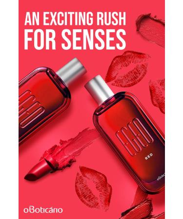 O BOTICARIO Egeo Red Eau de Toilette Womens Long Lasting Perfume | Spicy & Fruity 3 fl. oz. - Buy Online on GoSupps.com