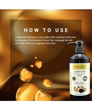 Nourishing Organic Hair Shampoo | Prevents Hair Loss & Promotes Growth | Black Garlic Hair Care - Buy Online on GoSupps.com