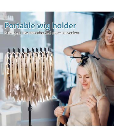 Sharplace Adjustable Braiding Hair Rack for Braiding 144 Pegs Hair Divider Rack Hair Extension Holder Hanger for Hairstylists Braiders black - Buy Online on GoSupps.com