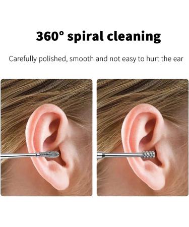 Ear Cleaner Earwax Removal Kit - 6 Pcs Set for Adults - Ear Wax Remover Tool with Storage Bag (Green) - Buy Online on GoSupps.com