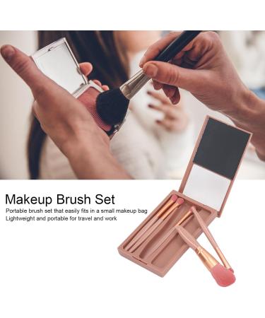 BEIJIALY Travel Small Makeup Brush Portable Makeup Brush Set of 5 Loose Powder Eyeshadow Brush Portable Skin Friendly Soft Cosmetic Brush for Beginner Professional - Buy Online on GoSupps.com