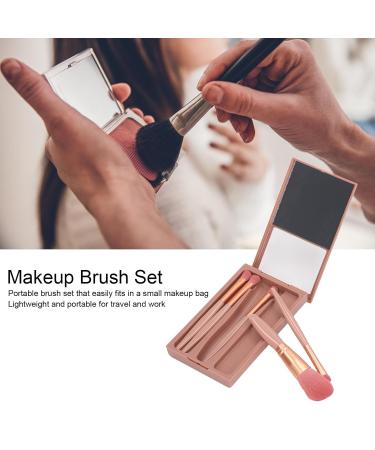 BEIJIALY Portable Makeup Brush Set - 5 Travel-Sized Soft Brushes for Beginners & Professionals - Ideal for Loose Powder & Eyeshadow - International Shipping Available - Buy Online on GoSupps.com