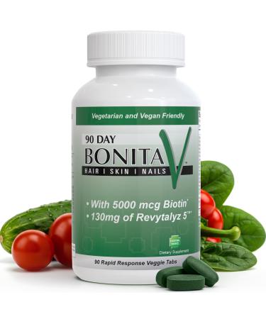 Essential Source Biotin (Biotina Vitaminas) - Hair Skin Nails Vitamins for Women & Men - 5000 mcg - Hair Growth Support Supplements - 90 Tablets - with Revytalyz 5, Vitamin A, C, B12 - Made in USA 90 Count (Pack of 1)