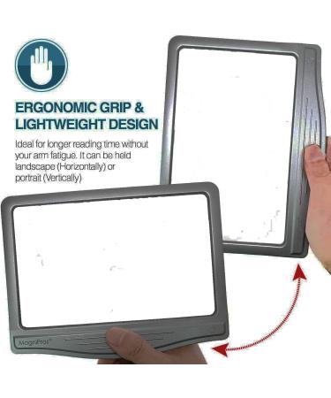 Magnifying Glasses with LED Light Perfect for Hobby Crafts Reading Small Prints Reading for Newspaper Or Books & Low Vision Close Work 12 Anti-Glare Dimmable LED 4xMagnifier 8X6 - Buy Online on GoSupps.com