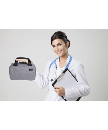 Kaddy Secure Pill Organizer Box - TSA Approved Medicine & Supplement Storage for Travel or Home - Grey - Buy Online on GoSupps.com