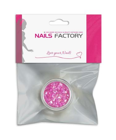 N&BF Nail Art Muschelspleter |Crushed Shells Lipstick Pink |Perlmutt splinters for gel nails and acrylic modeling |Glitter Sea Shells |Glitzer mussel particles |Musschel inlay's pink