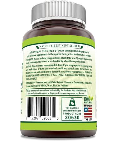 Herbal Secrets Triphala Supplement | Made with Natural Triphala | 750 Mg | 120 Veggie Capsules | Non-GMO | Gluten Free | Made in USA - Buy Online on GoSupps.com