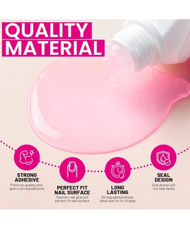 Teenitor 30ml Nail Glue for Acrylic & Press-On Nails - Strong Brush-On Adhesive for Broken Nails & Nail Tips - Buy Online on GoSupps.com