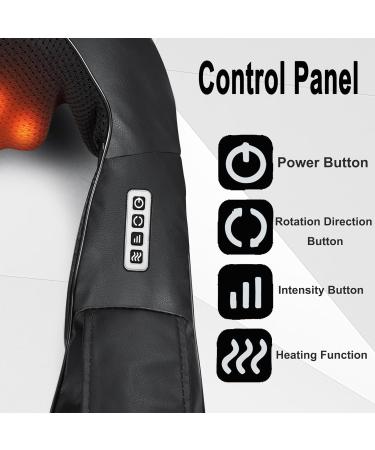 Electric Shiatsu Massager with Heat Neck Back & Shoulder Massage Device | Ideal Gift for Men & Women | International Shipping Available - Buy Online on GoSupps.com