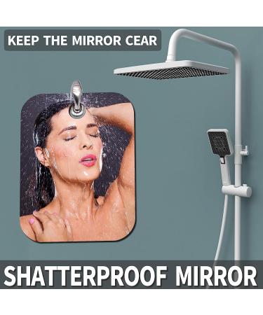 NC Unbreakable Fogless Shower Mirror for Shaving - 2 Pack (Medium 4x6) - Shatterproof, Fog Proof, Portable Bathroom Mirror - Buy Online on GoSupps.com