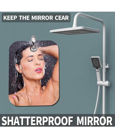 NC Fogless Unbreakable Shower Mirror | Shatterproof Fog Proof Shave | Medium 2PCS 6x8 | Portable for Travel, Makeup, Camping | Wall Hanging Bathroom Mirror - Buy Online on GoSupps.com