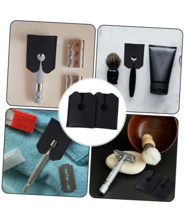 Dressoos 2-Pack Fall Razor Travel Bag | Art Leather Razor Case for Hairdressing Shavers & Manual Storage - Buy Online on GoSupps.com