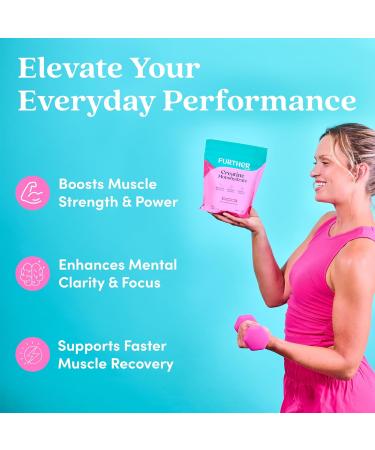 Further Food Unflavored Creatine Monohydrate Powder 100% Pure Micronized Sugar-Free Supports Strength Energy and Muscle Recovery 60 Servings 10.6 Oz - Buy Online on GoSupps.com