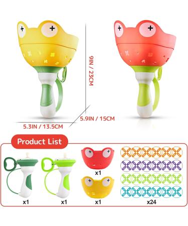 Shop Outdoor Toys for Kids Ages 4-8 | 24 Discs Flying Saucer Launcher & Propeller Toys - Perfect for Garden Fun! - Buy Online on GoSupps.com