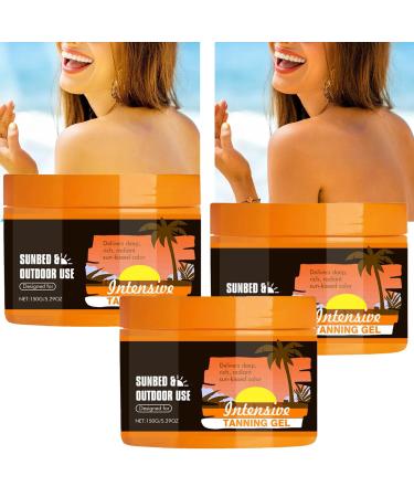 Intensive Tanning Gel, Carrot Sun Intensive Tanning Luxe Gel, BräUnungscreme,Carrot Tanning Gel, Brown Tanning Gel, Natural Tanning Accelerator Cream Gel For Sunbeds & Outdoor Sun (1pc)