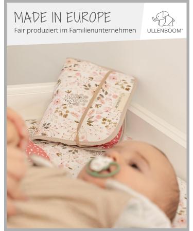 ULLENBOOM Diaper Pocket - Compact Diaper Bag for 3 Diapers & Wipes | Made in EU | Casual Pink Flowers - Buy Online on GoSupps.com