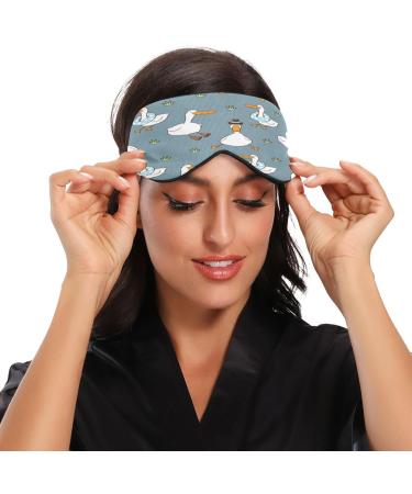 Funny Duck Sleep Mask - Light Blocking Eye Mask for Travel & Naps | Adjustable Soft Blindfold for Men & Women - Buy Online on GoSupps.com
