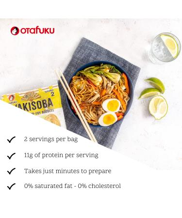 Otafuku Yakisoba Noodles with Yakisoba Sauce - Japanese Stir-Fry Noodles (2 Servings) - Buy Online on GoSupps.com
