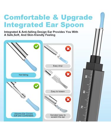 Ear Wax Removal Tool Camera for iOS & Android | HD 1296P Ear Cleaner Kit with 10 Picks & 24 Silicone Spoons - International Shipping - Buy Online on GoSupps.com