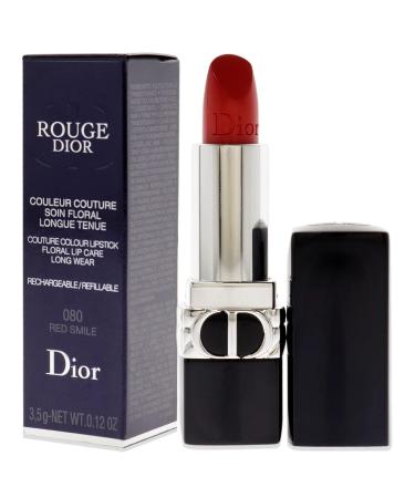 Christian Dior Rouge Dior Couture Lipstick Satin - 080 Red Smile 0.12 oz - Women's Refillable Lipstick - Buy Online on GoSupps.com