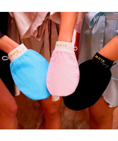 Kalma Glow Bath Glove | Exfoliating Body Scrub Mitt | Gentle Dead Skin Remover | Black - Buy Online on GoSupps.com